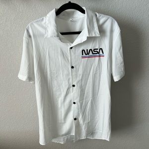 NASA button up shirt